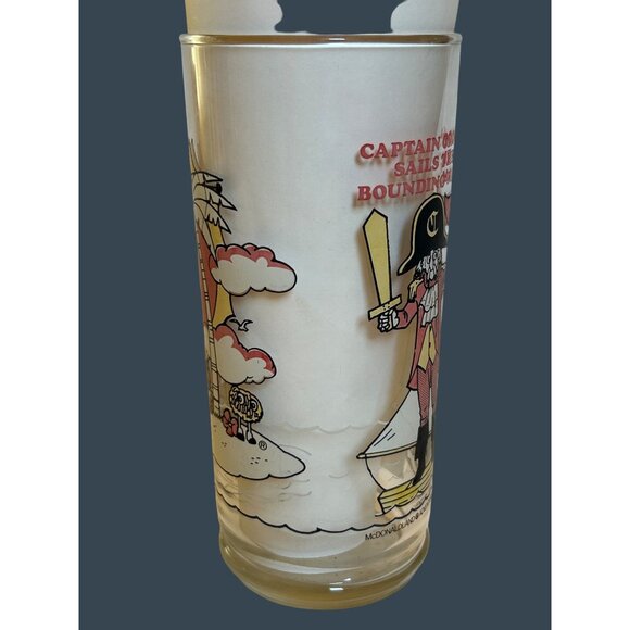 Vintage 1980 McDonalds Adventure Series Character Drinking Glass Pirate Theme - Picture 11 of 12